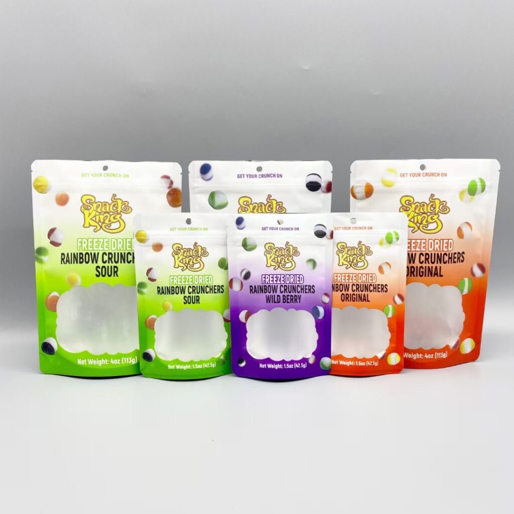 window food pouches with zipper